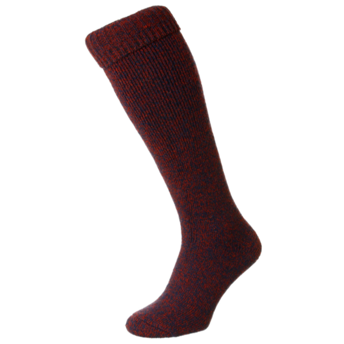 HJ Hall Wellington Boot Sock Red 1
