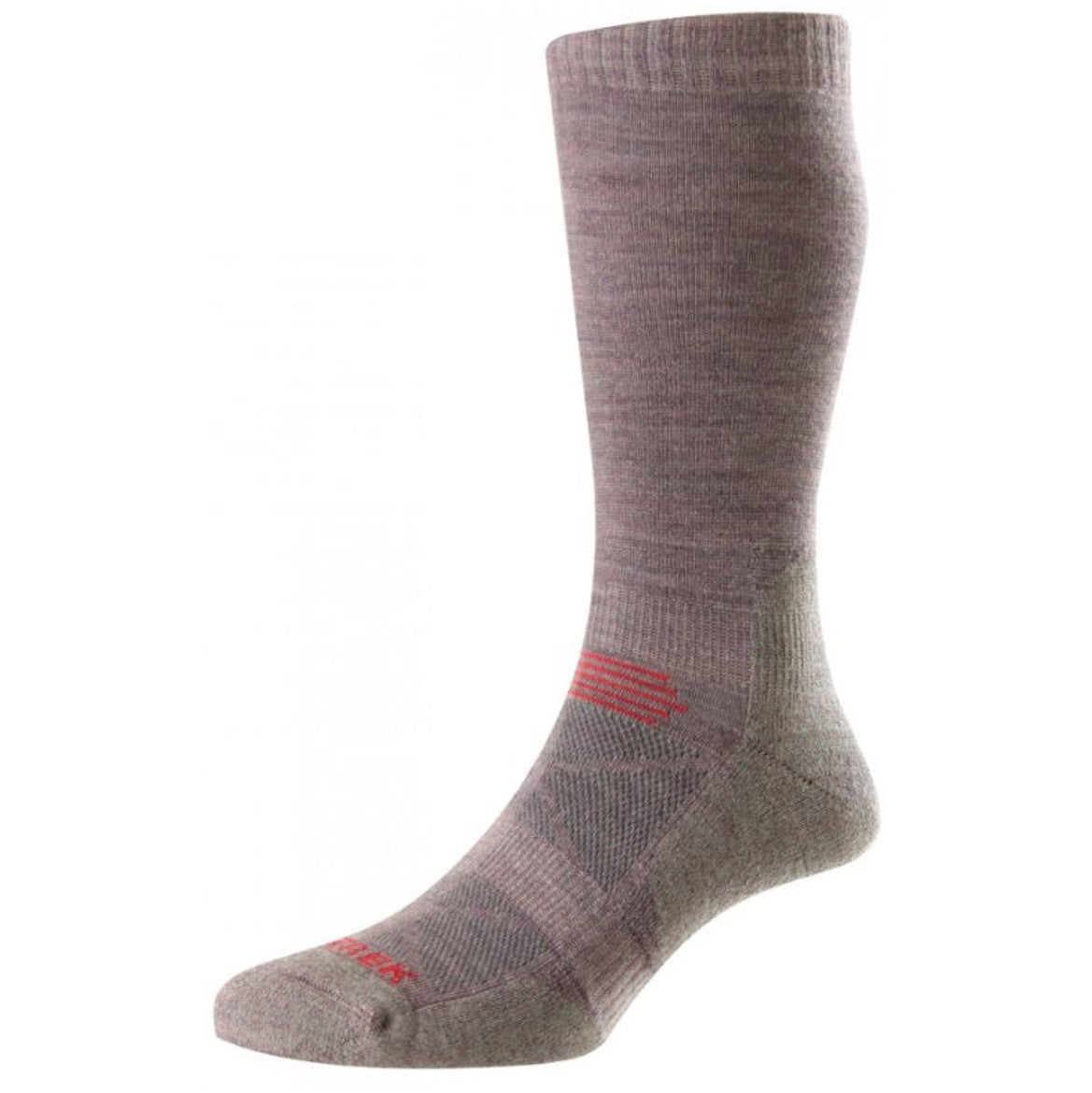 HJ Hall Women's ProTrek Mountain Climb Socks Heather-Pink 1