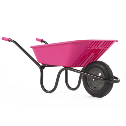 Haemmerlin Vibrante GO Pink 90L Pneumatic Wheelbarrow 1