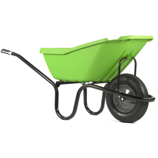 Haemmerlin Vibrante PICK-UP Green 110L Pnuematic Wheelbarrow 1