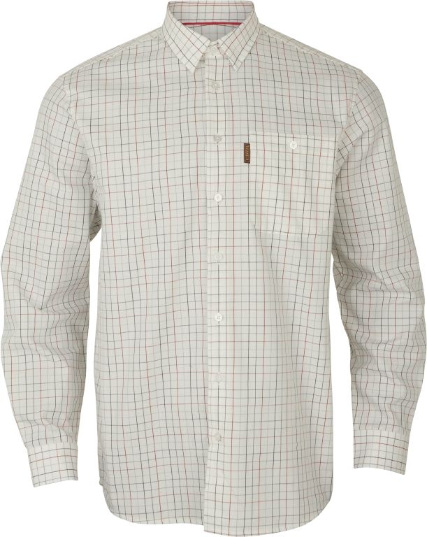 Harkila Allerston Long Sleeve Shirt Bloodstone Red-White 4