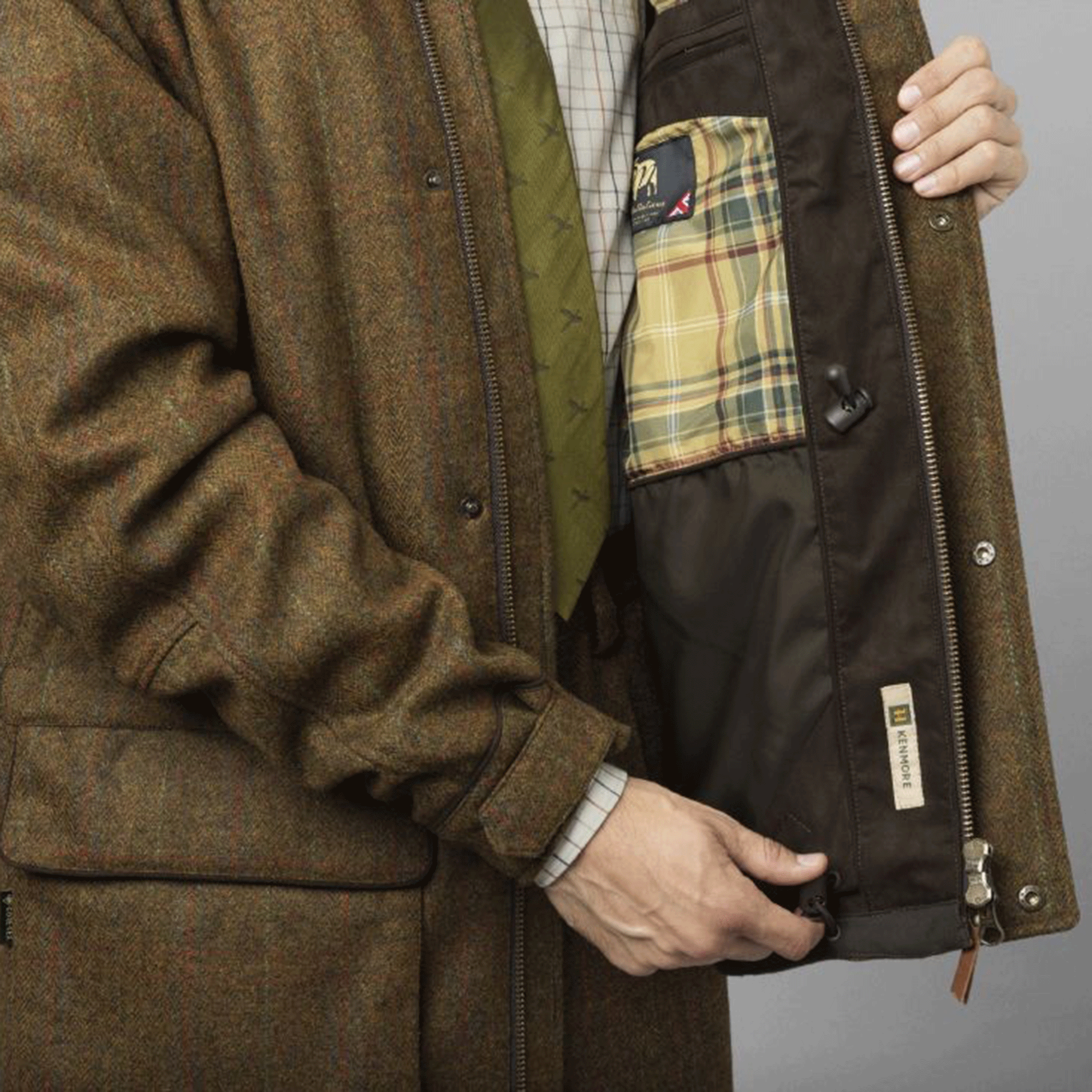 Harkila Kenmore GTX Tweed Jacket Terragon Brown