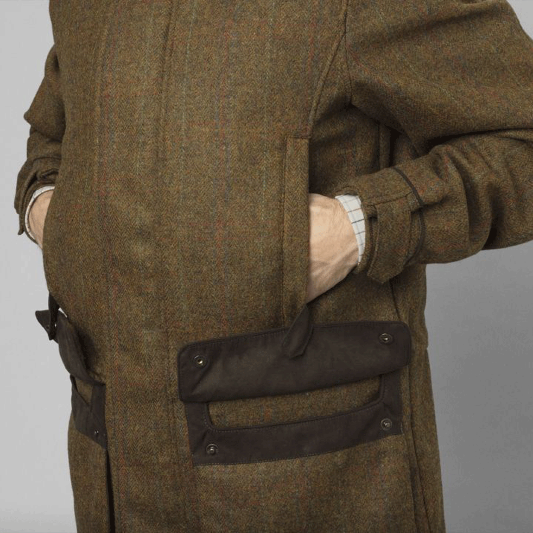 Harkila Kenmore GTX Tweed Jacket Terragon Brown