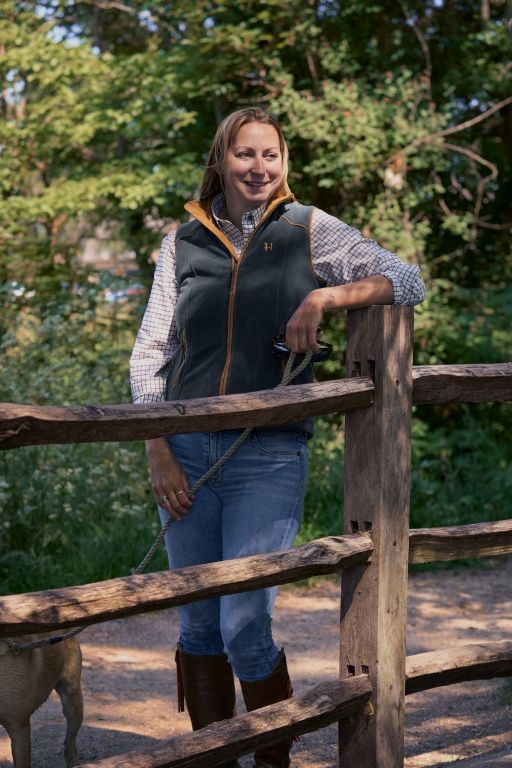 Harkila Sandhem 200 Women's Fleece Waistcoat Dark Navy 4