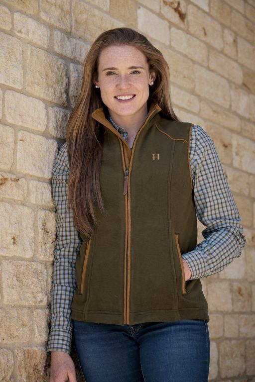 Harkila Sandhem 200 Women's Fleece Waistcoat Willow Green 4