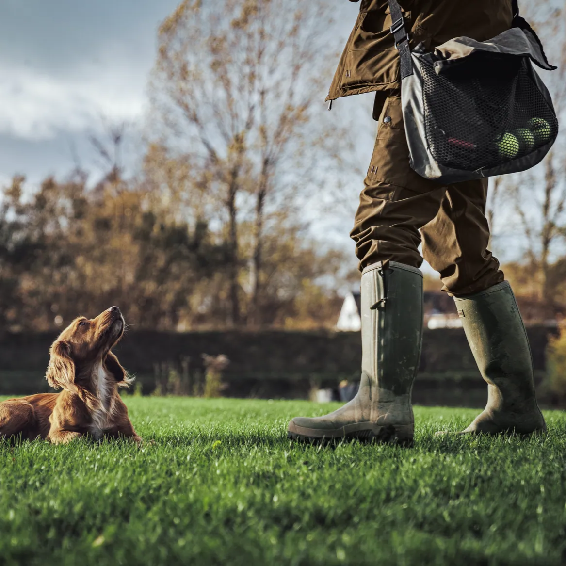 Harkila Retrieve Trousers in Warm Olive