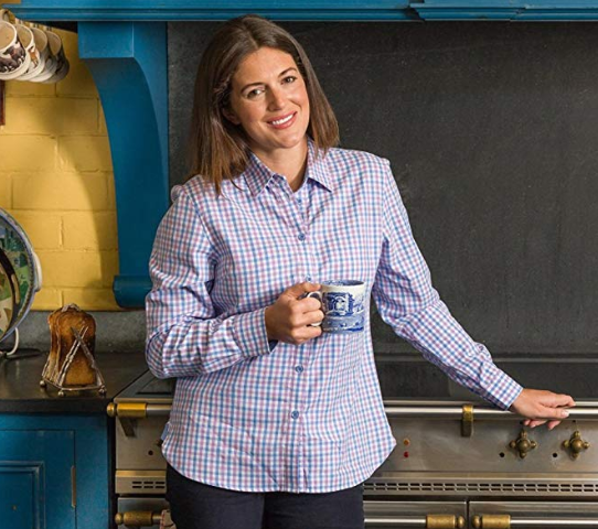 Hoggs of Fife Becky Pink-Blue Cotton Check Shirt 2