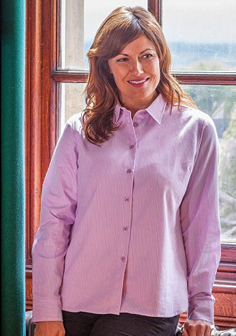 Hoggs of Fife Bonnie Lavender Stripe Shirt 2