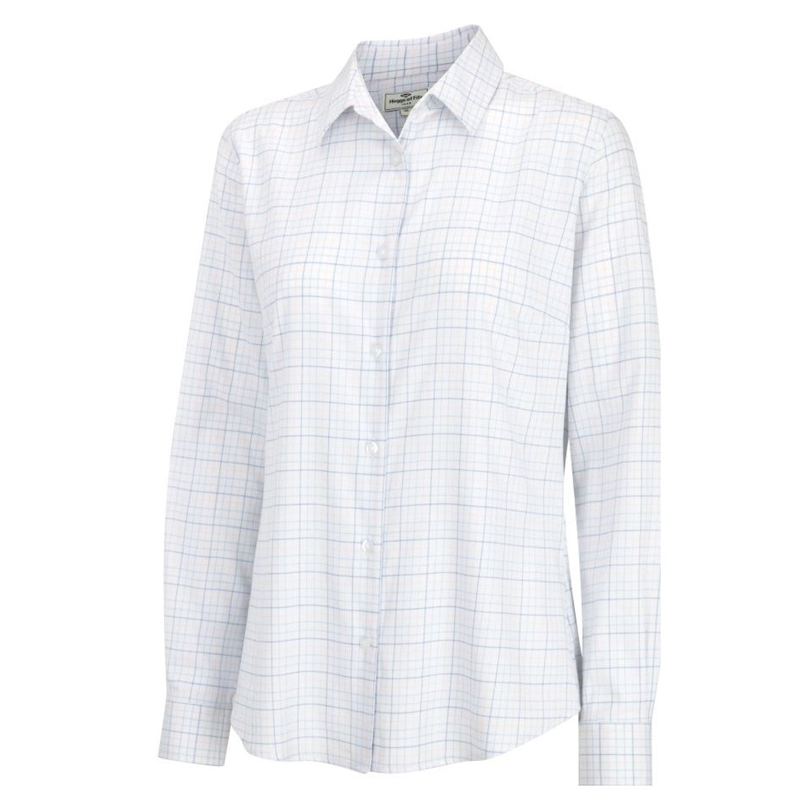 Hoggs of Fife Callie Twill Check Shirt White-Pink-Blue 1