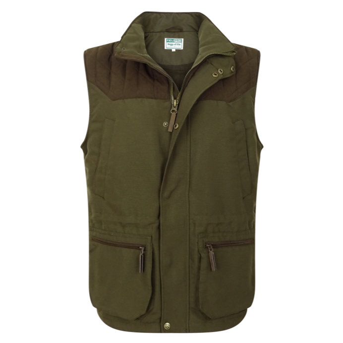 Hoggs of Fife Kincraig Olive Green Waistcoat 1