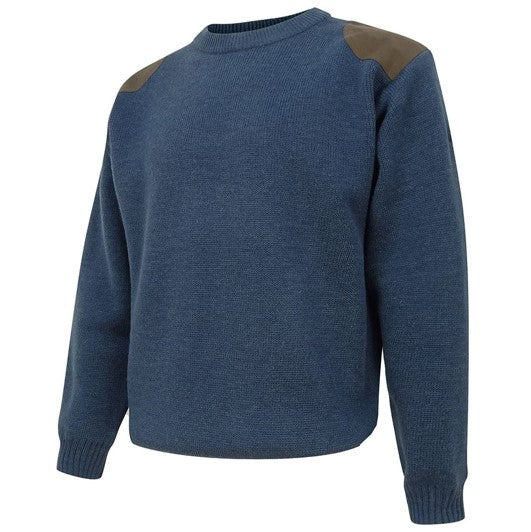 Hoggs of Fife Melrose Hunting Pullover Marled Navy 2