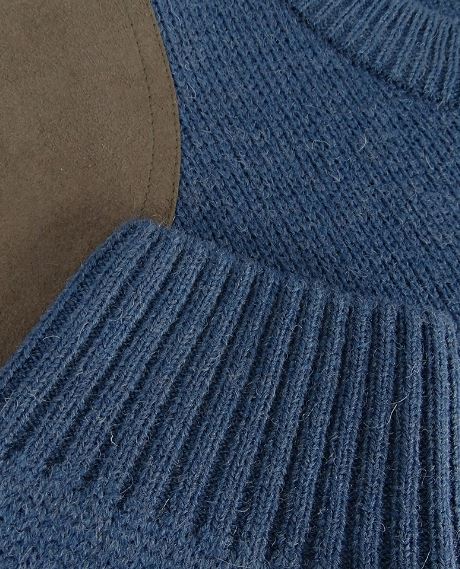 Hoggs of Fife Melrose Hunting Pullover Marled Navy 3