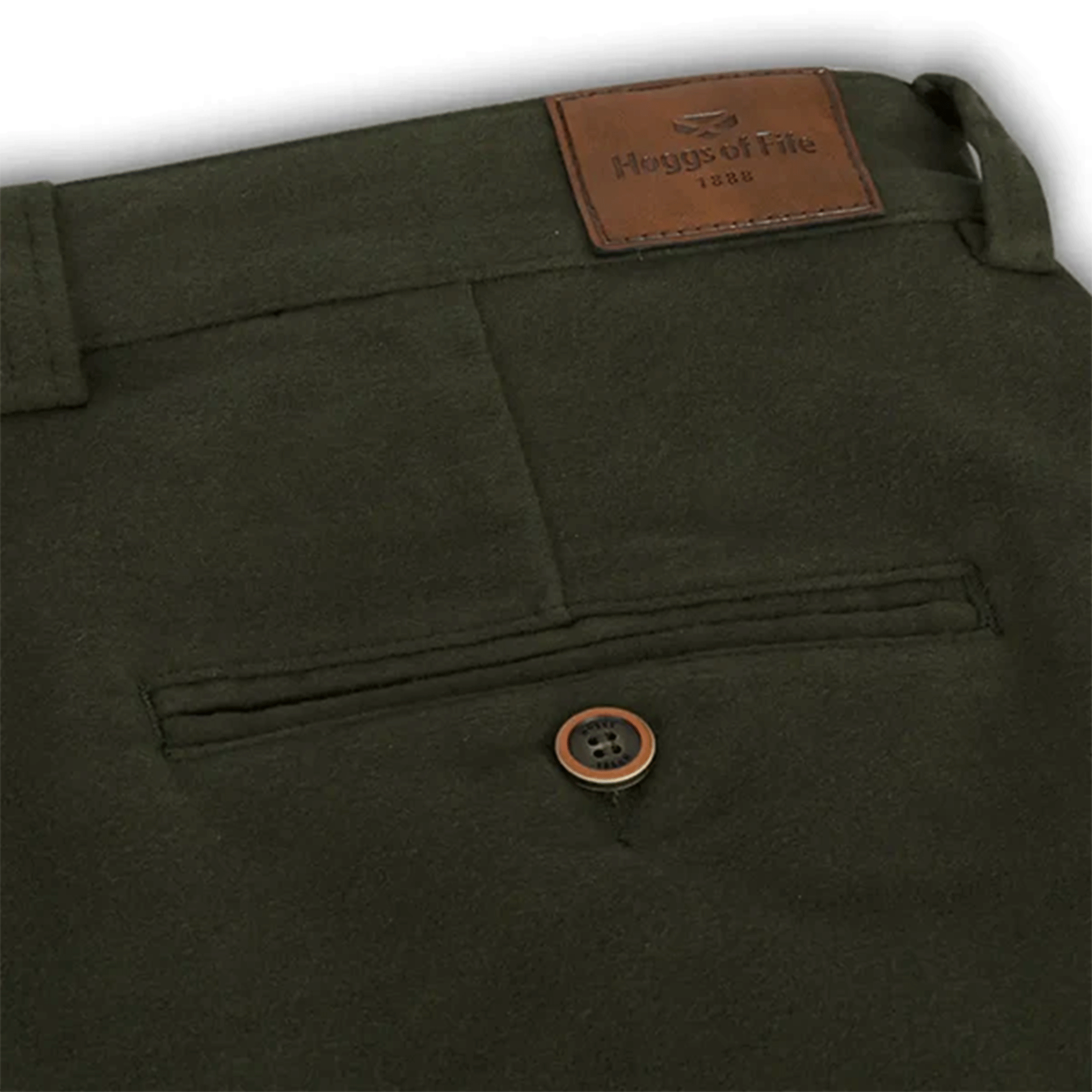 Hoggs of Fife Monarch II Moleskin Trousers Dark Olive