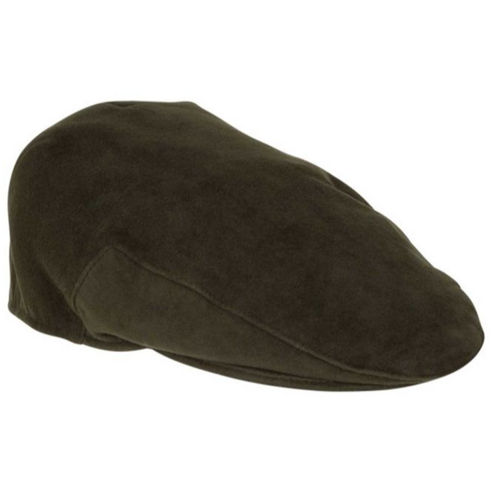 Hoggs of Fife Waterproof Moleskin Cap Dark Olive 1