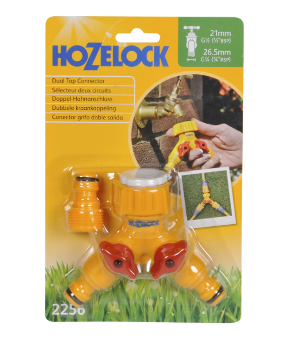 Hozelock 2256 21mm & 26.5mm Dual Tap Connector 4