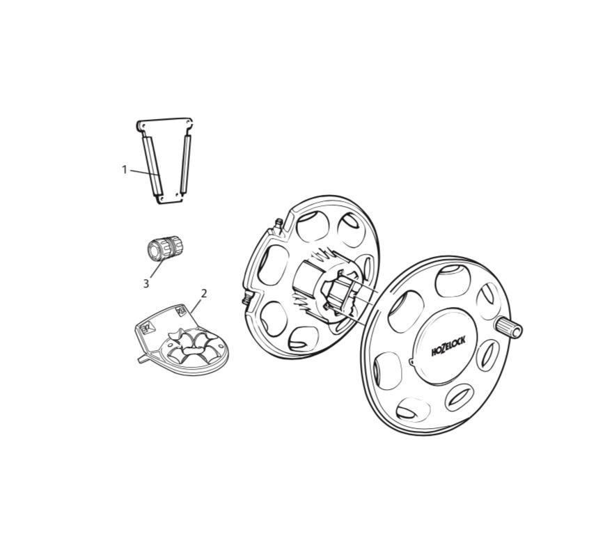 Hozelock 2390 Wall Mounted Hose Reel 60mt Capacity 2