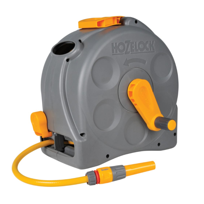 Hozelock 2415 Compact 25m 2-in-1 Reel with Mounting Bracket 1
