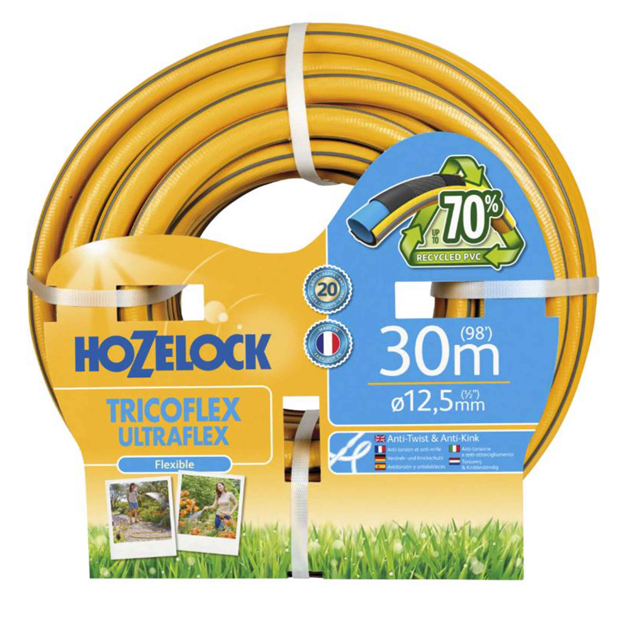 Hozelock-Yellow-Ultraflex-Anti-Kink-Hose-30m