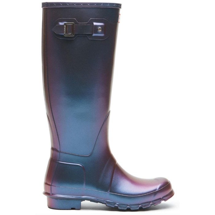 Hunter Women's Nebula Tall Wellington Boots Stornoway Blue 1