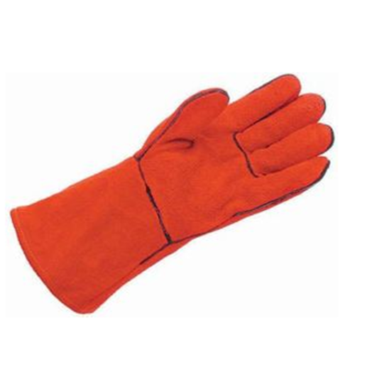 Hurrican Fleece Lined 14inch Chrome Leather Gauntlet