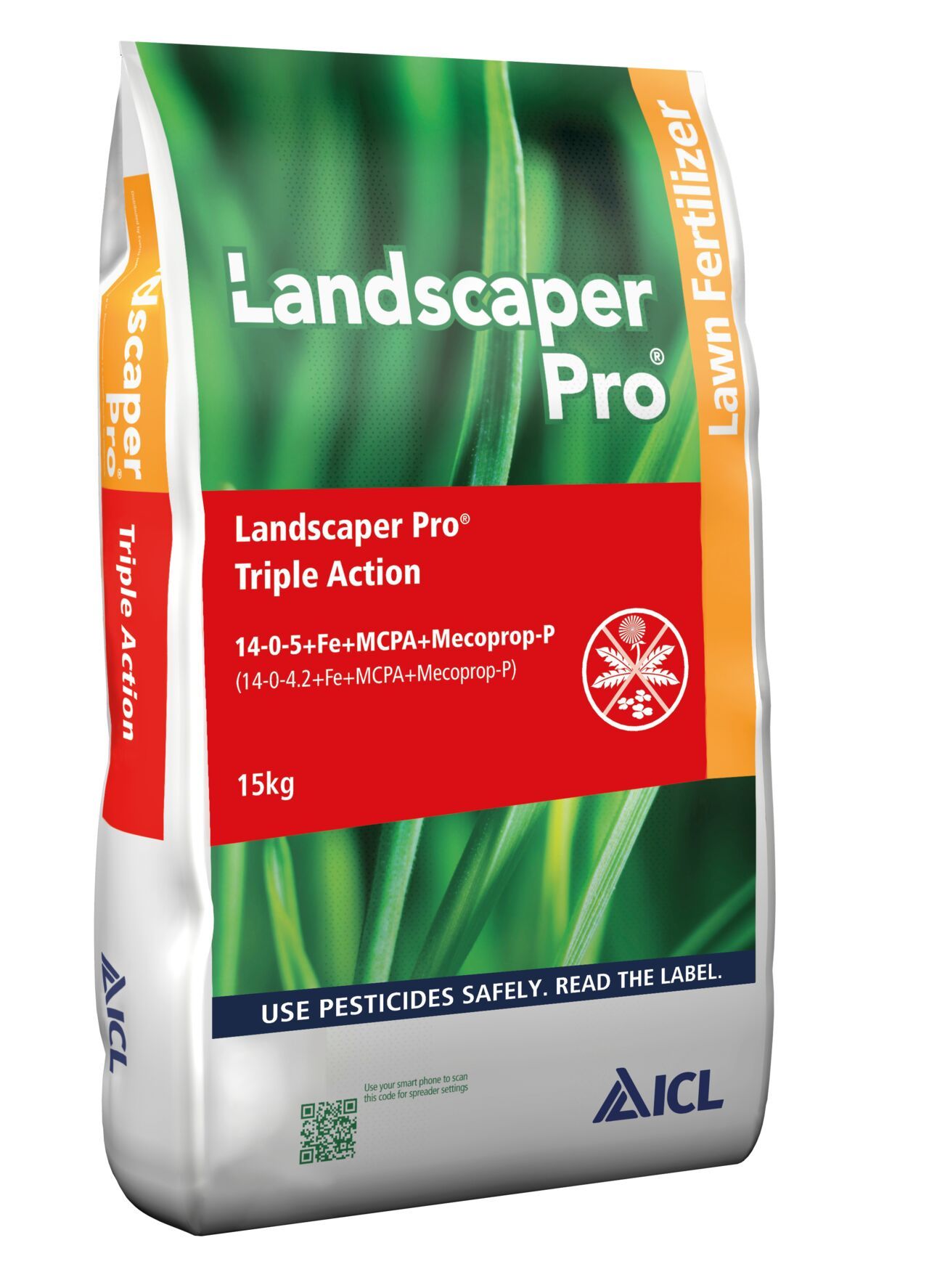ICL Landscaper Pro Triple Action Feed, Weed & Mosskiller 15kg
