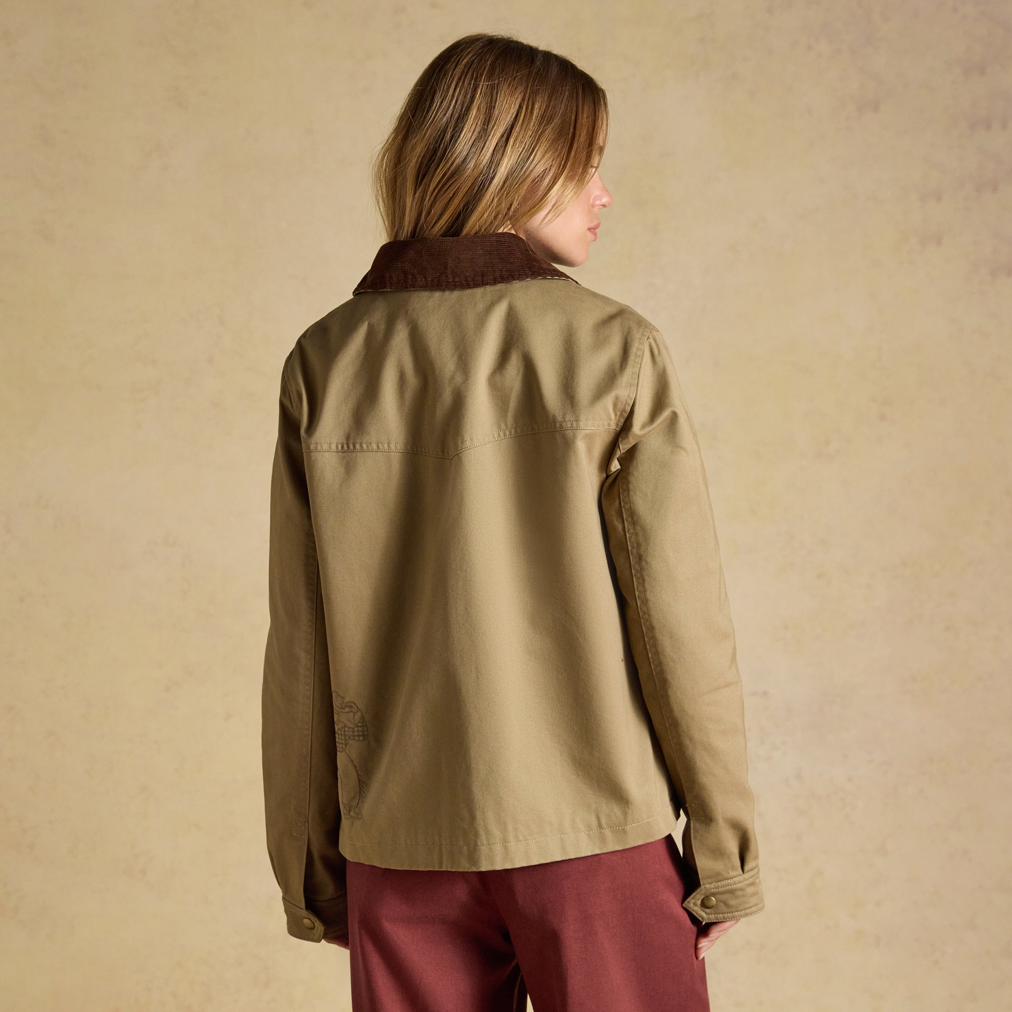 Joules Barn Jacket Tan Brown