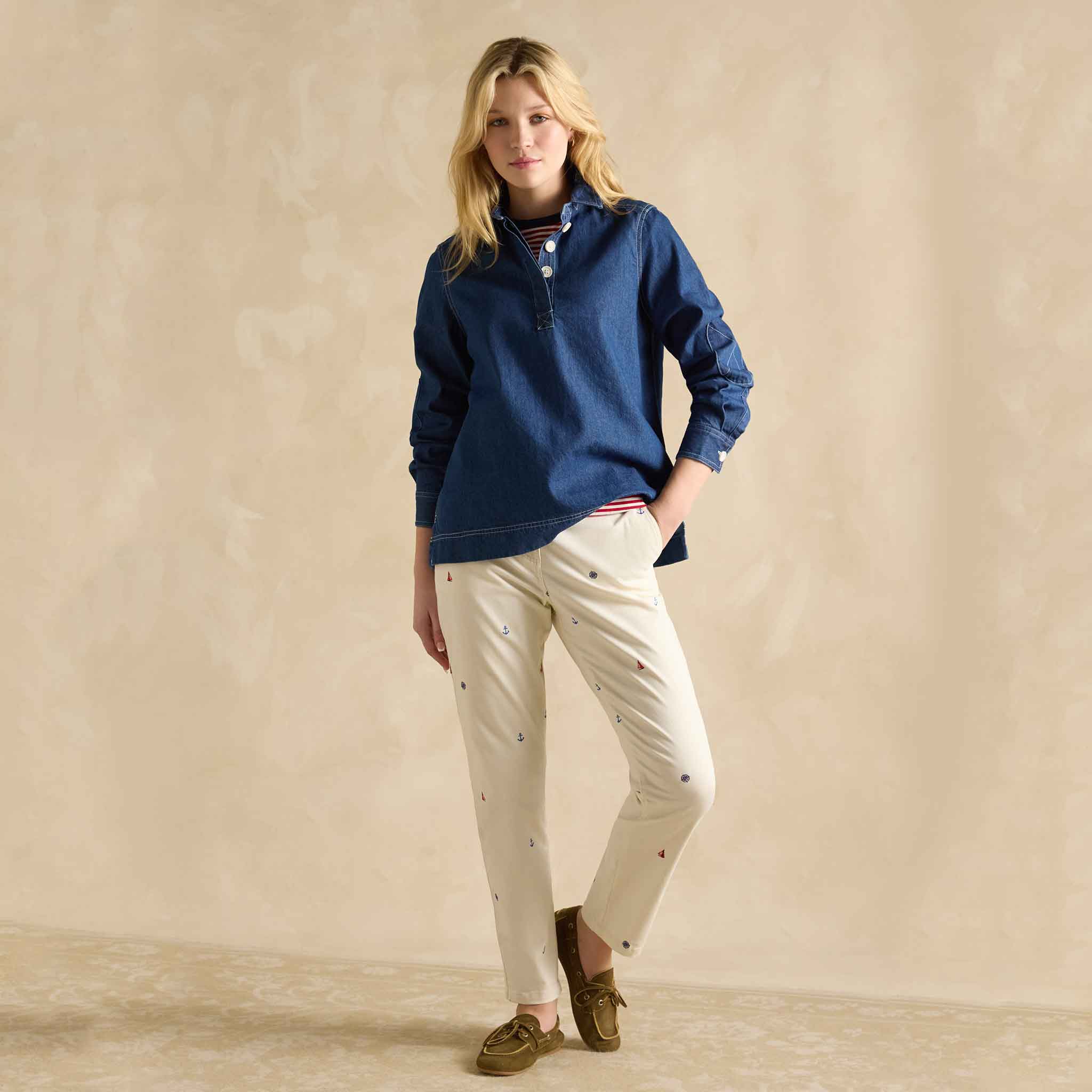 Joules Brinley Denim Deck Shirt