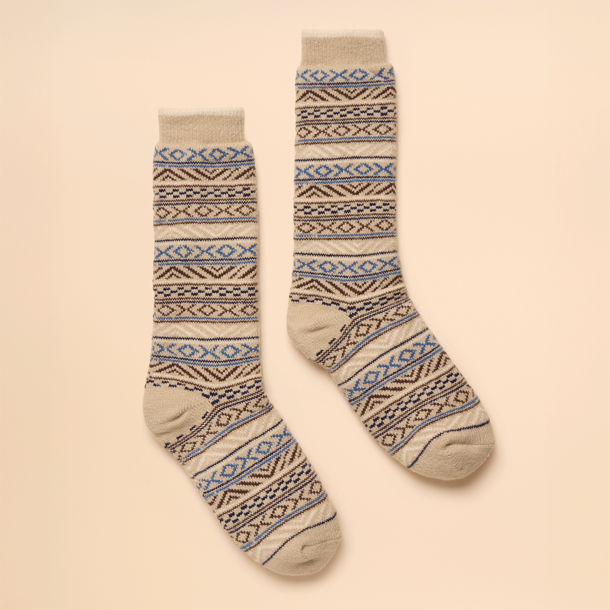 Joules Chalet Neutral Cosy Lined Socks