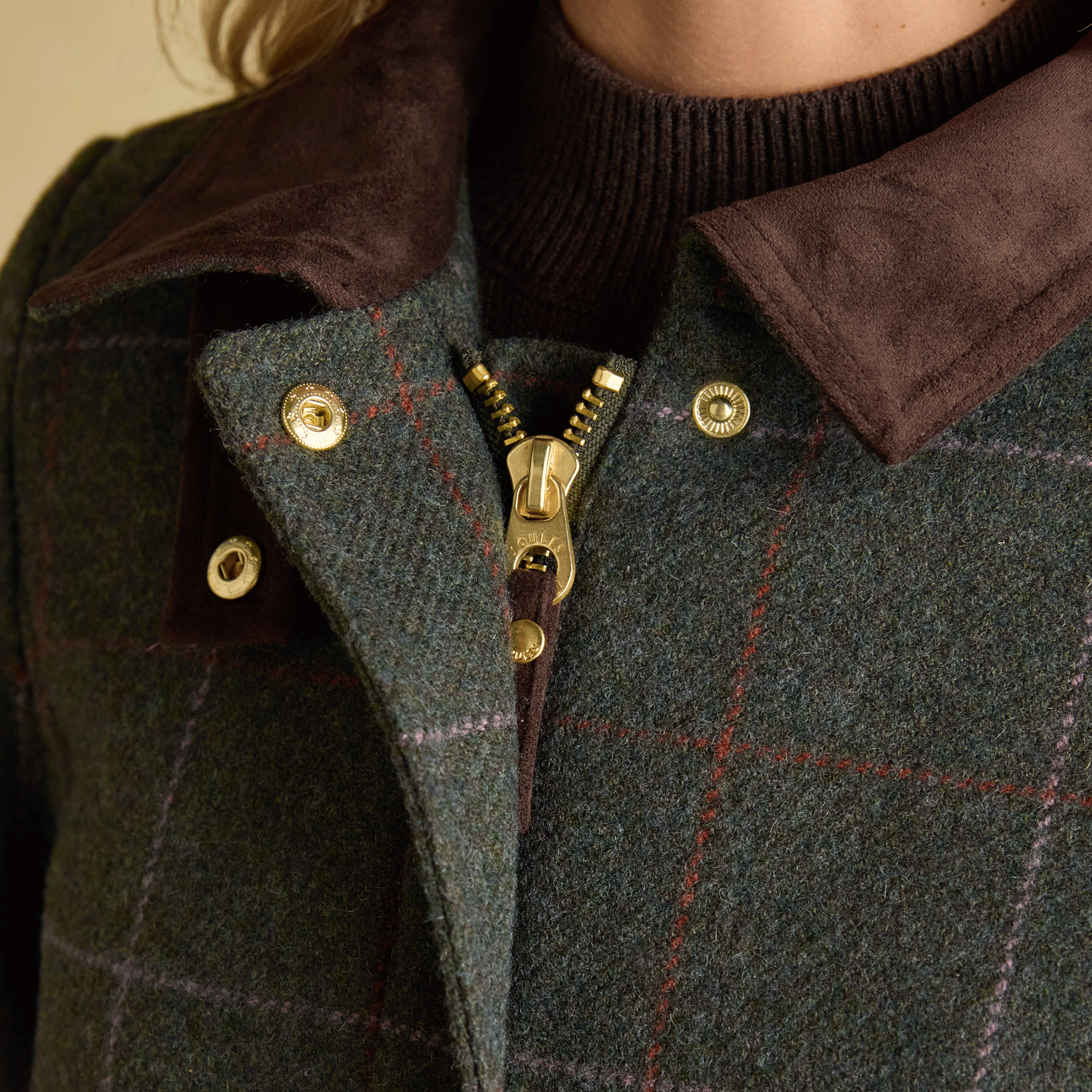 Joules Classic Fieldcoat Green Tweed