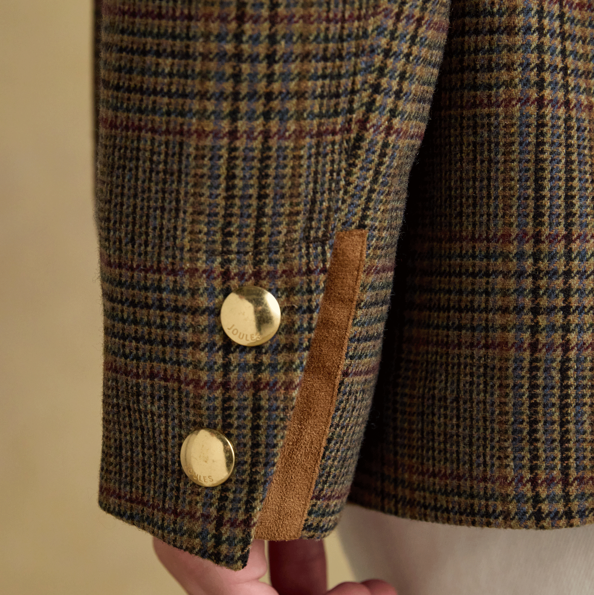 Joules Contemporary Fieldcoat Brown Check-Roston Tweed