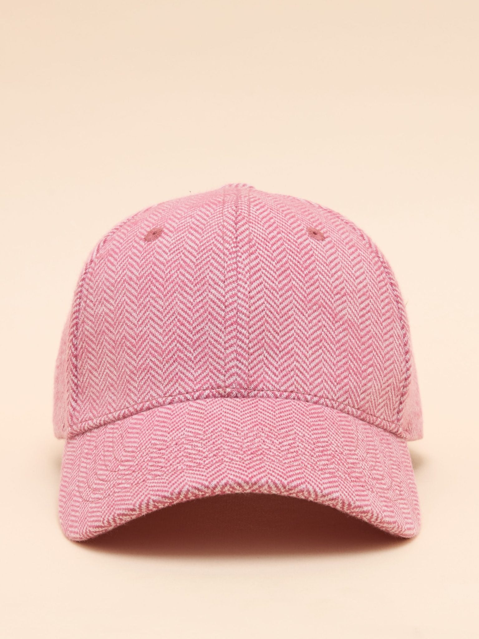Joules Daley Pink Herringbone Cap 2