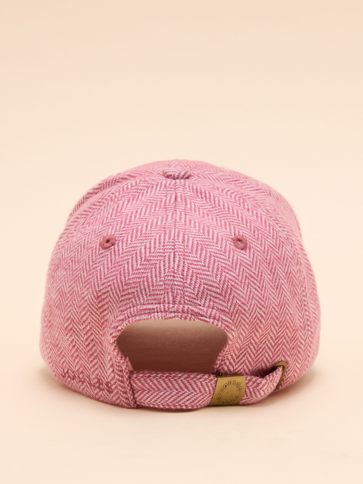 Joules Daley Pink Herringbone Cap 3