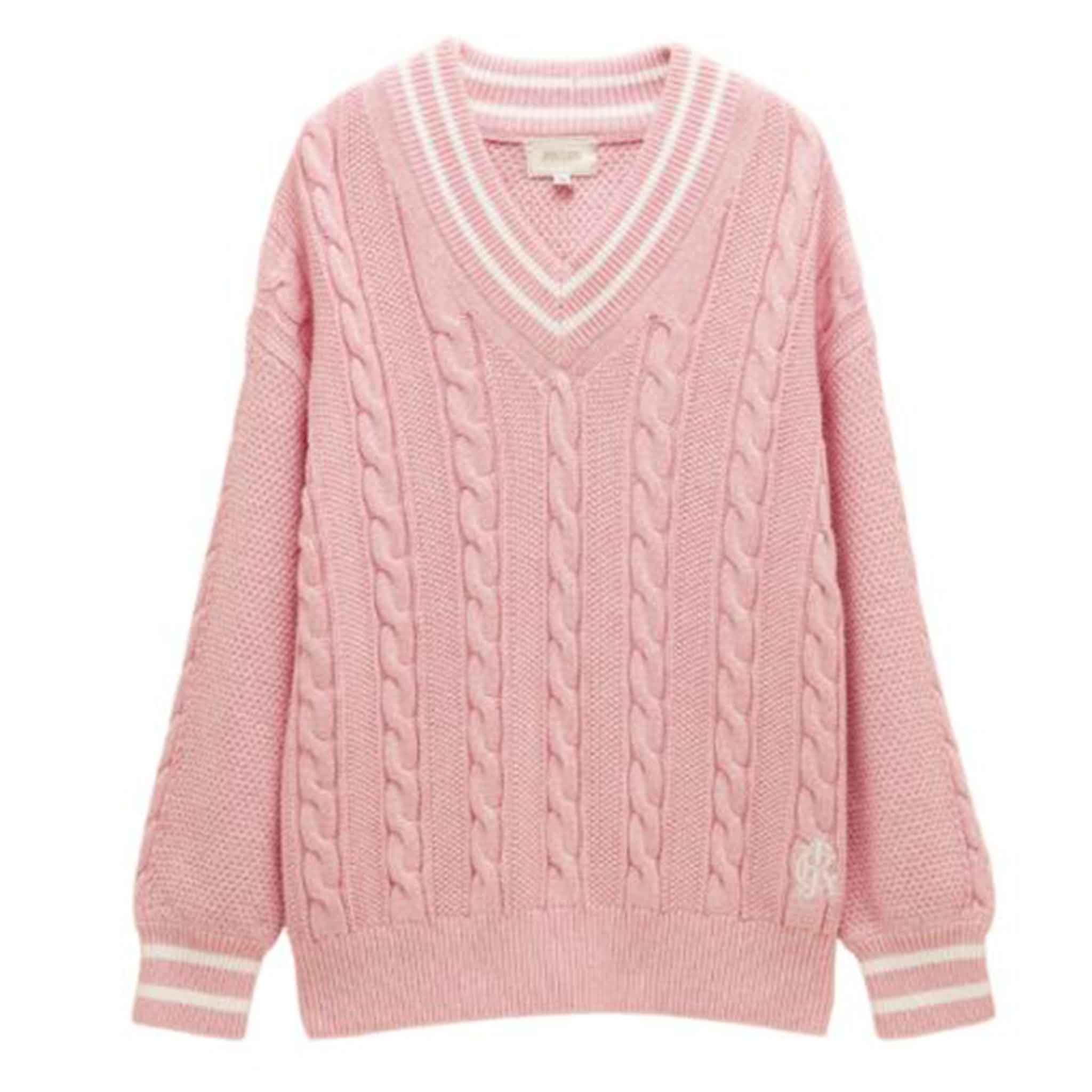 Joules-Dibbly-Cotton-Cable-Knit-Cricket-Jumper-Pink-1