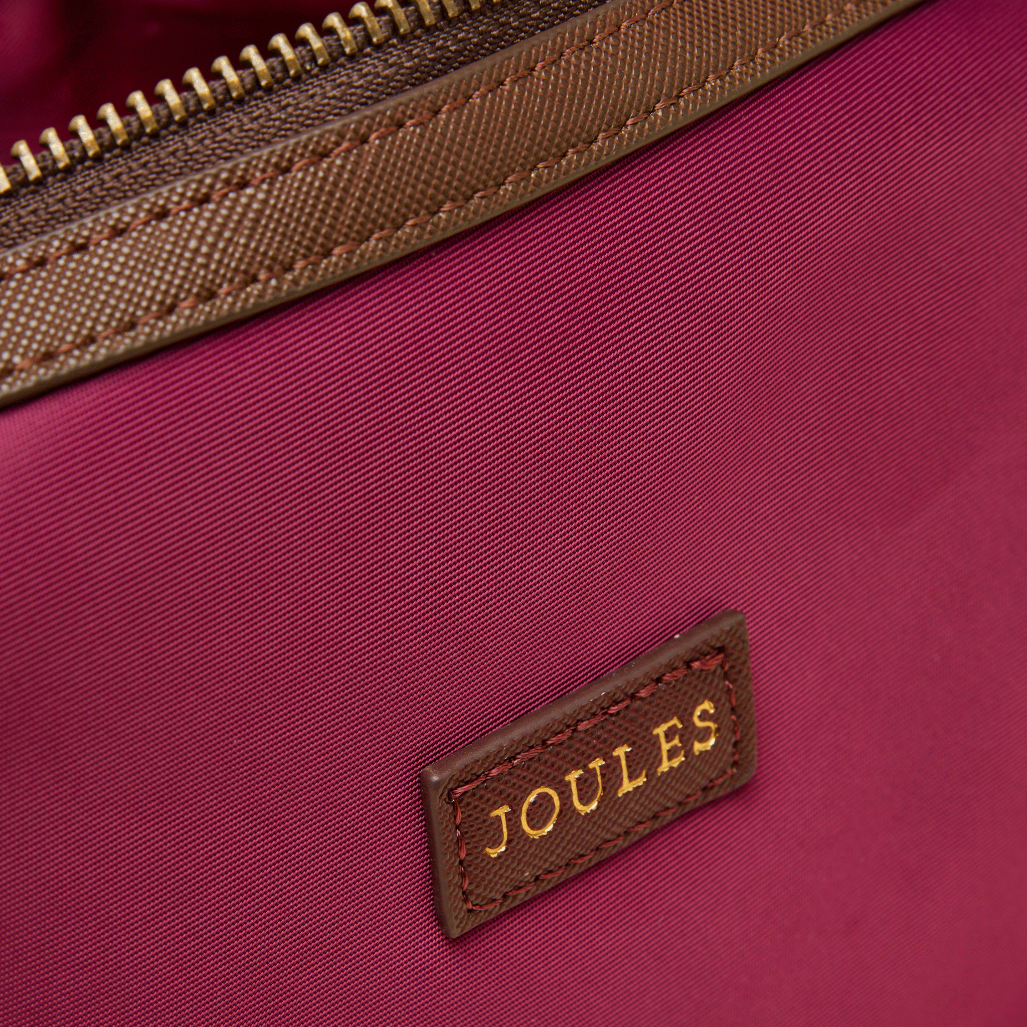 Joules Edie Cosmetic Bag Berry Red