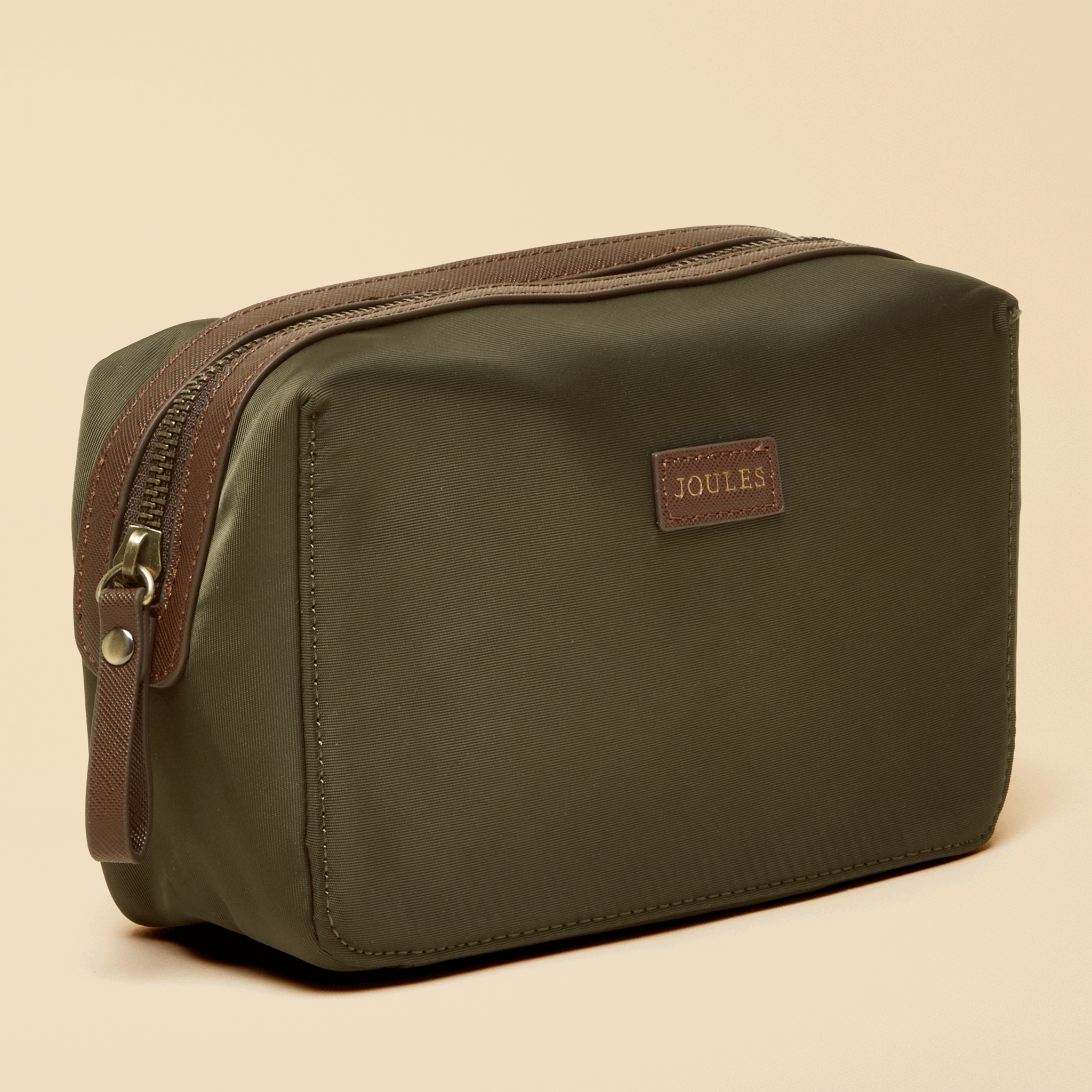 Joules Edie Cosmetic Bag Khaki Green
