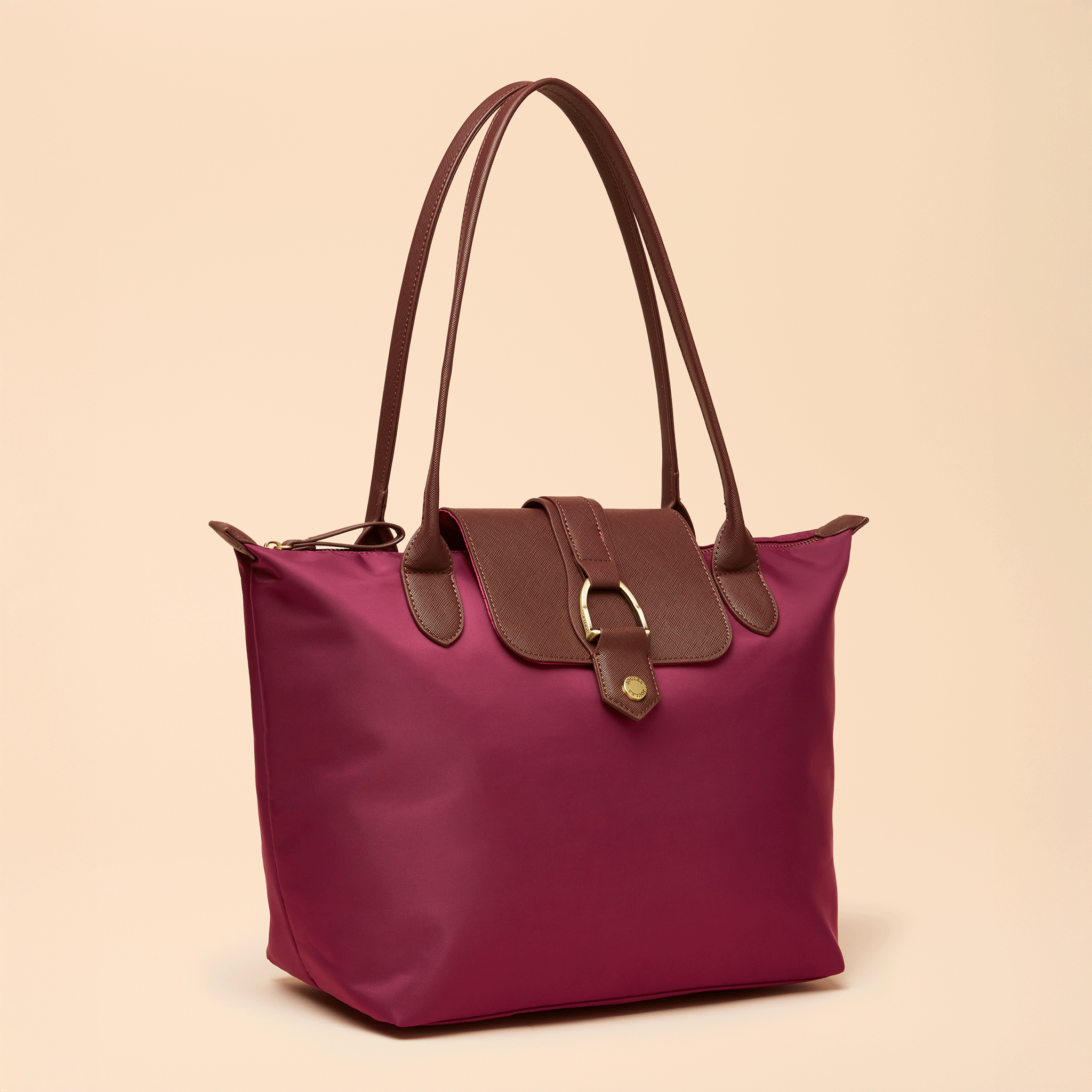 Joules Edie Shopper Bag Berry Red