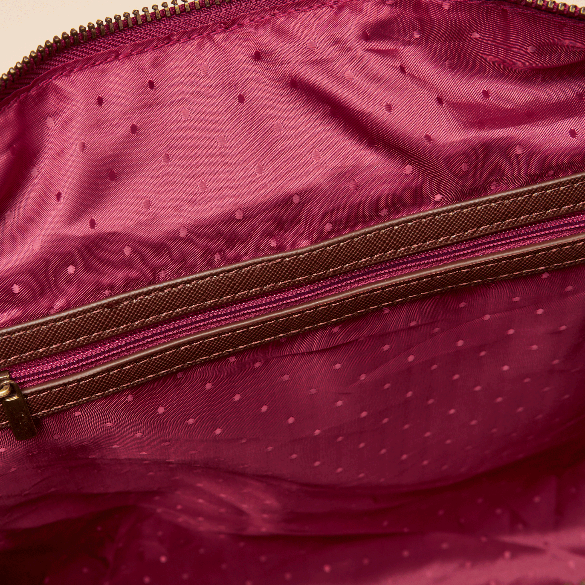 Joules Edie Shopper Bag Berry Red