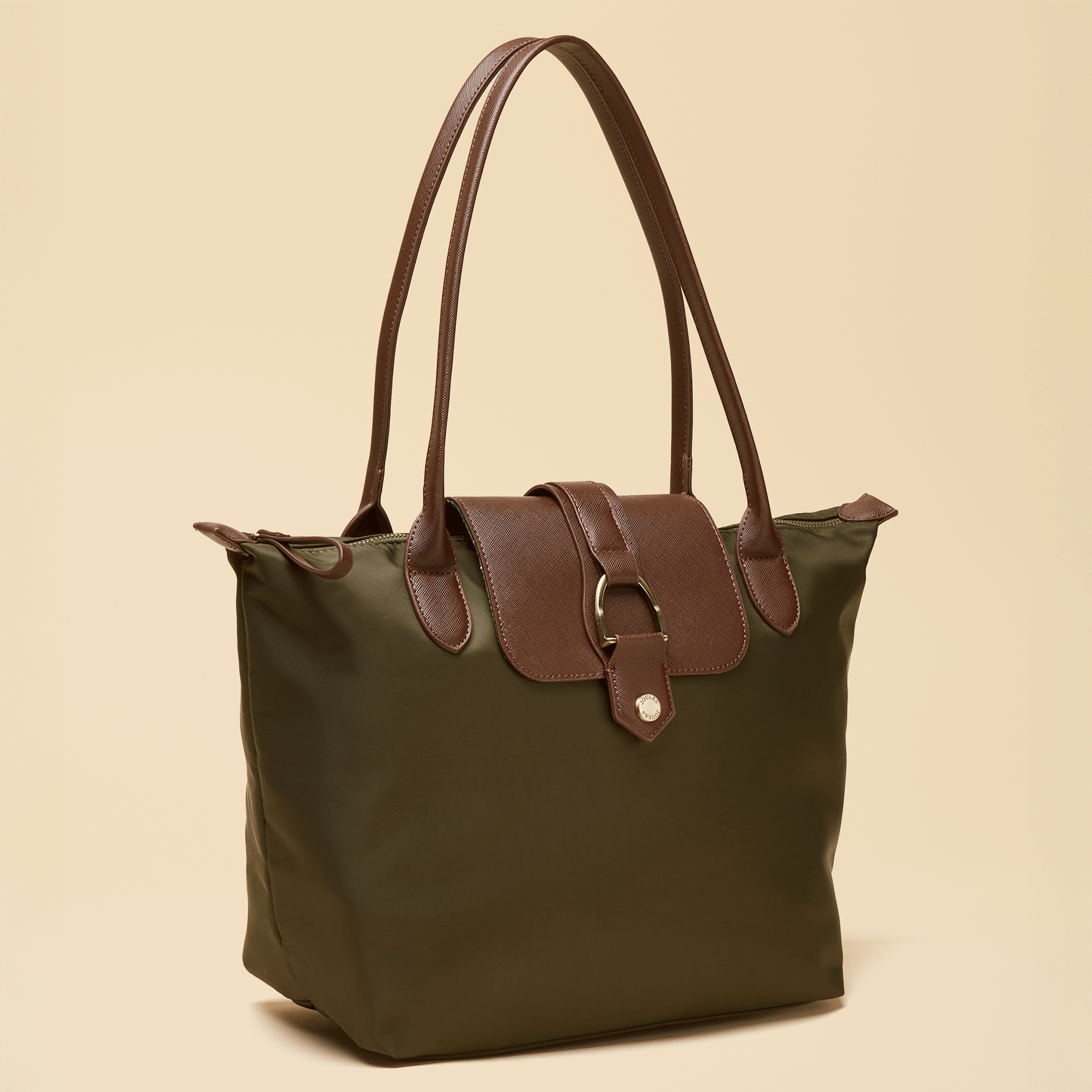 Joules Edie Shopper Bag Khaki Green