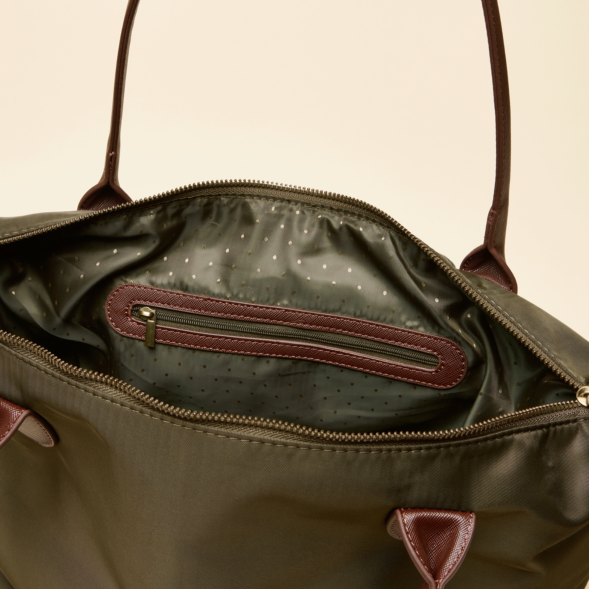 Joules Edie Shopper Bag Khaki Green