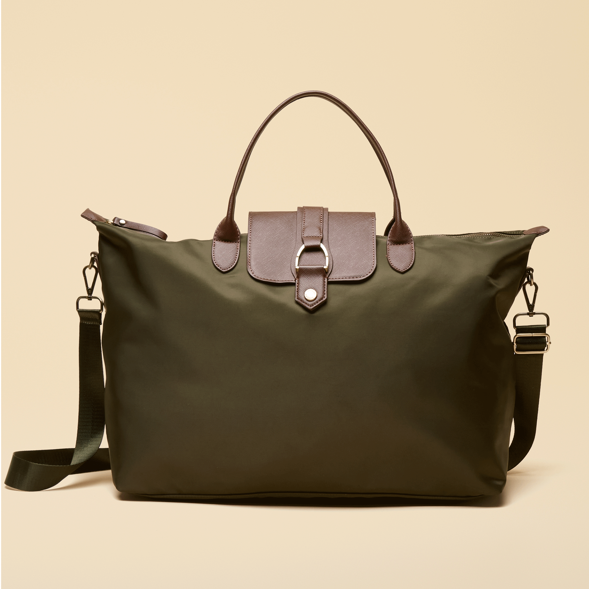 Joules Edie Weekend Bag with Shoulder Strap Khaki Green