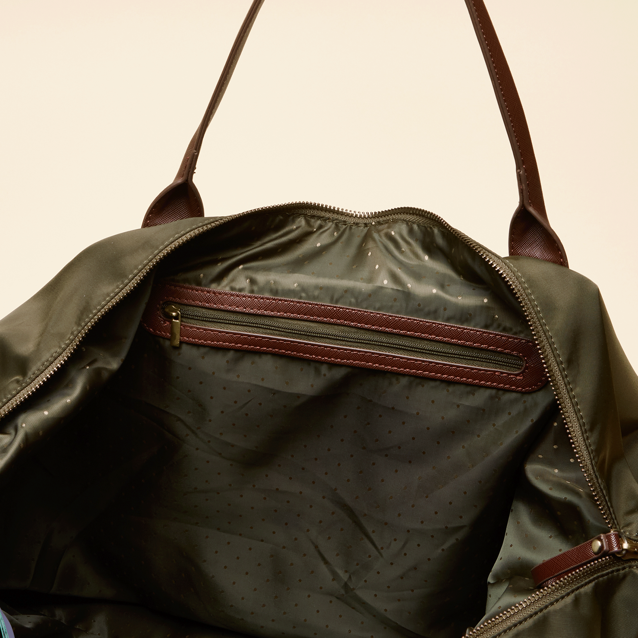 Joules Edie Weekend Bag with Shoulder Strap Khaki Green