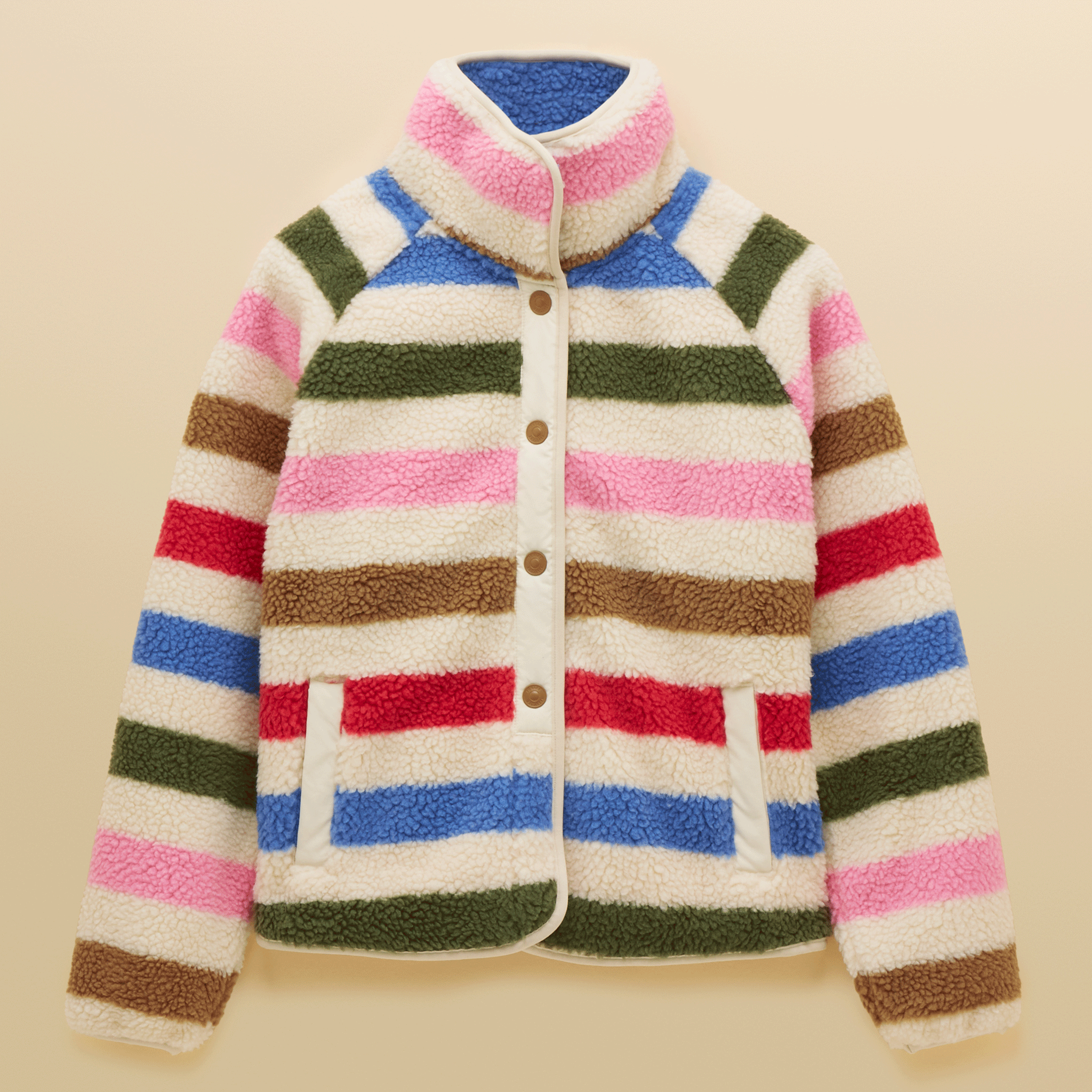 Joules Eva Fleece in Multi Stripe
