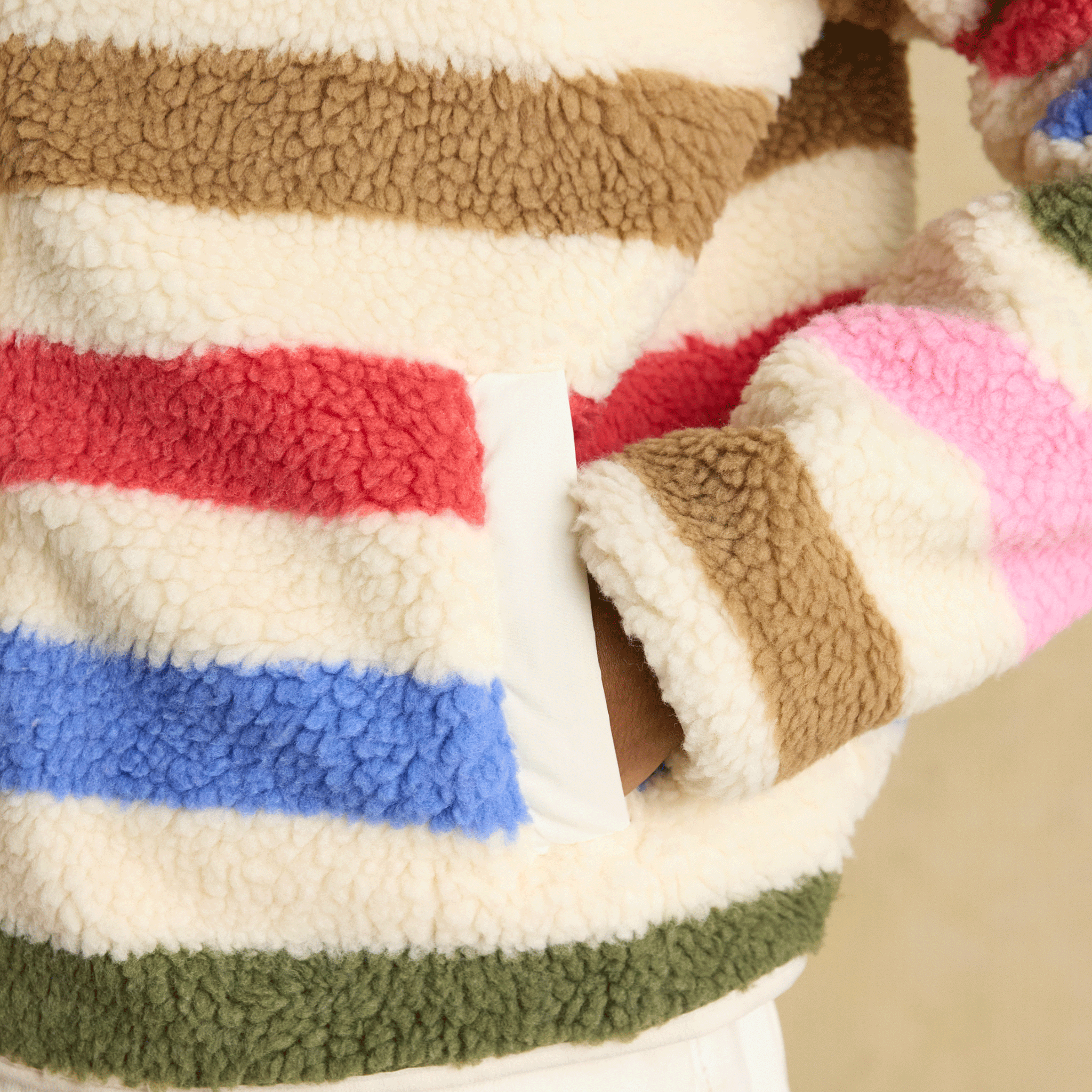 Joules Eva Fleece in Multi Stripe