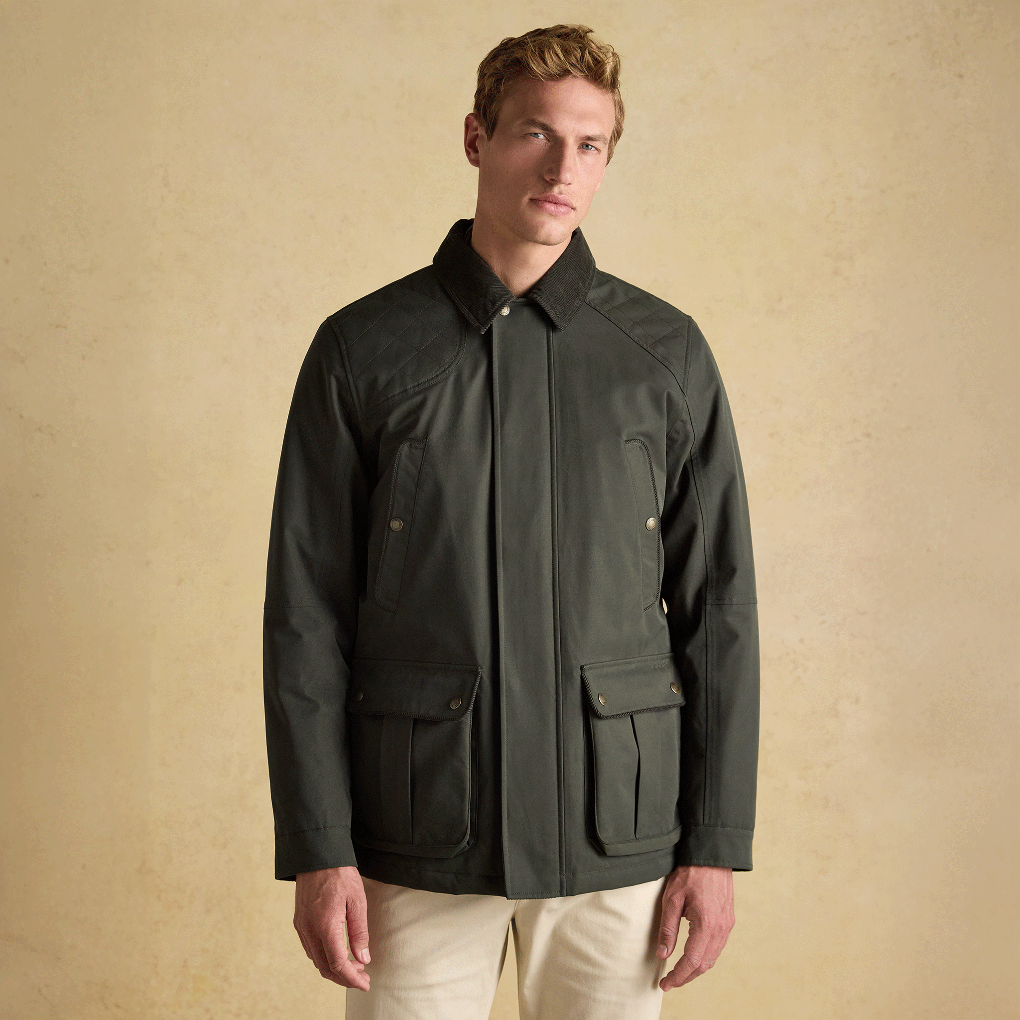 Joules Farleigh Waterproof Midweight Country Coat Green