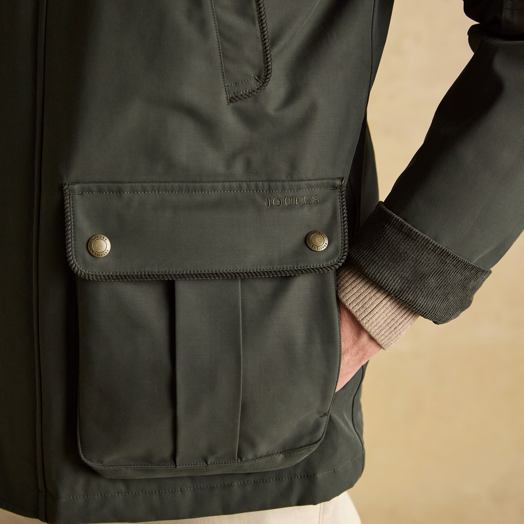 Joules Farleigh Waterproof Midweight Country Coat Green