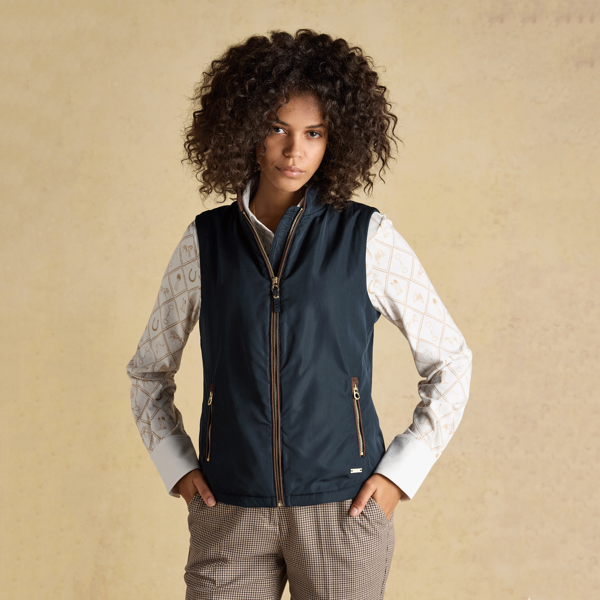 Joules Farnham Fleece Lined Gilet in Navy