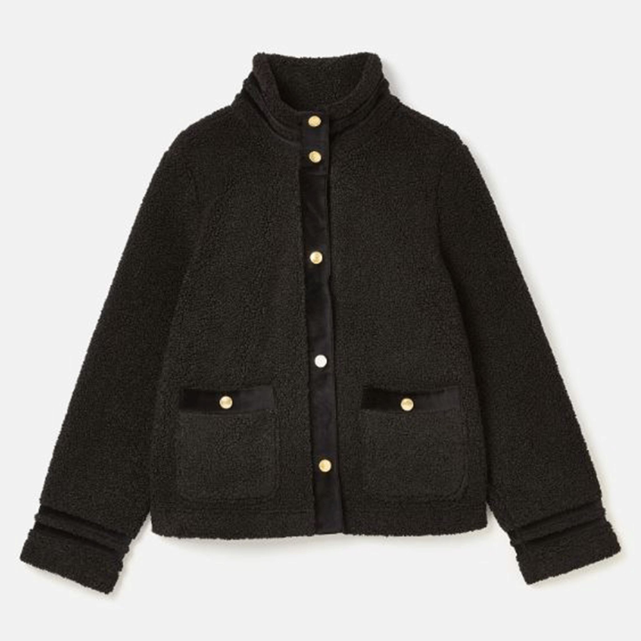 Joules Fleur Fleece Jacket Black