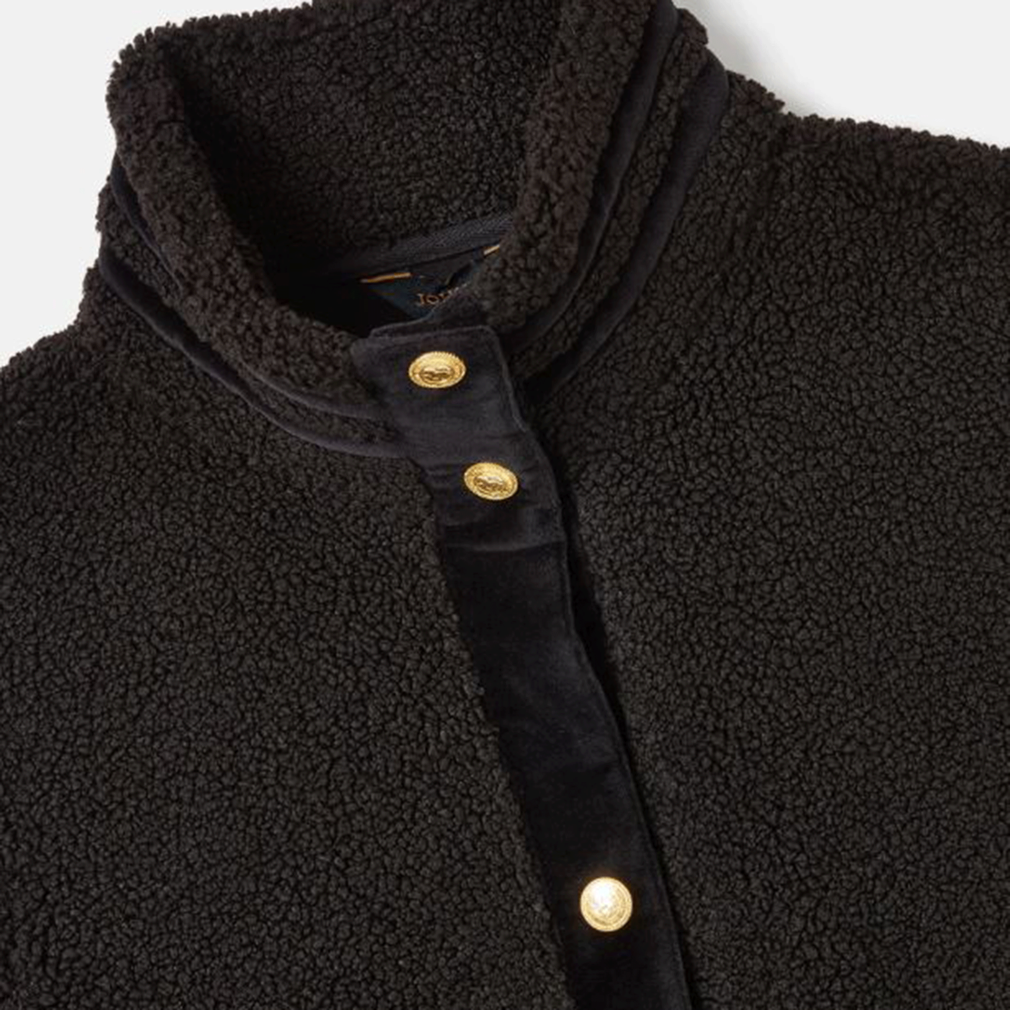 Joules Fleur Fleece Jacket Black