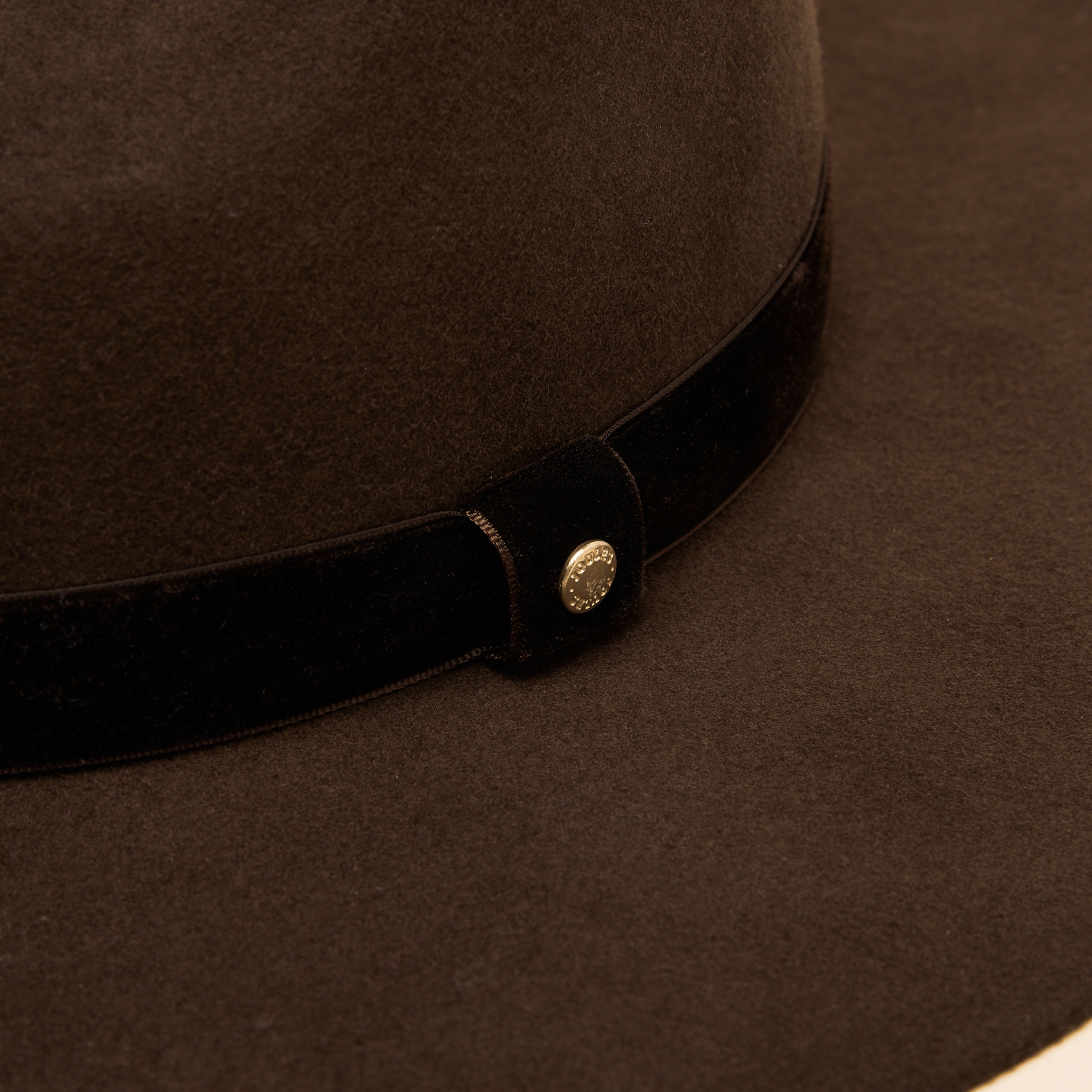 Joules Grove Wool Fedora Chocolate Brown