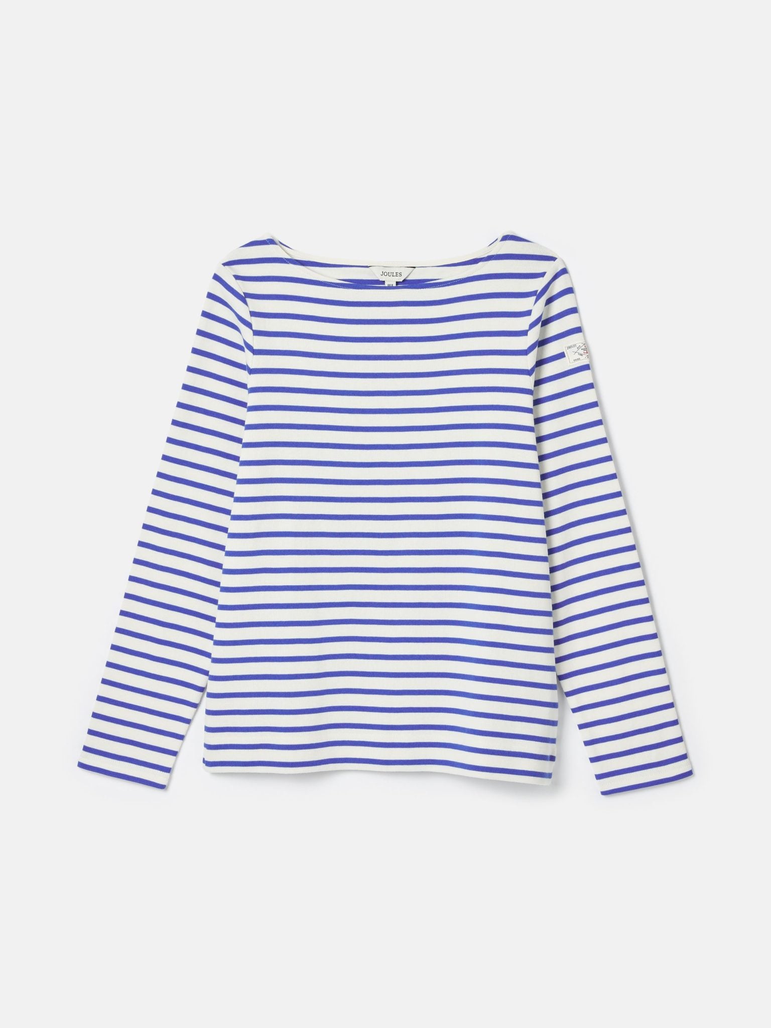 Joules Harbour Boat Neck Breton Top Blue-White1